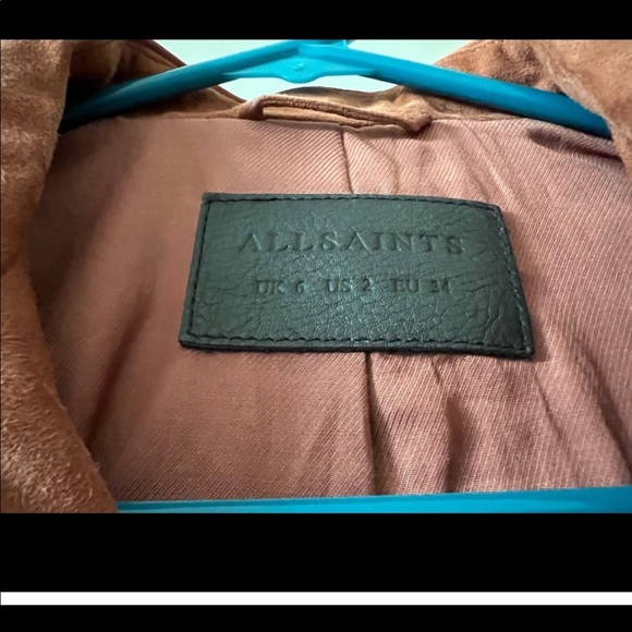 ALLSAINTS suede leather jacket, like new - Picture 6 of 6